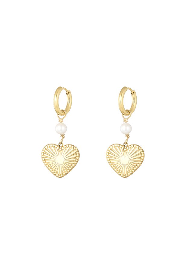 Oorbellen lovely parel - goud
