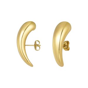 Streep oorbellen - goud