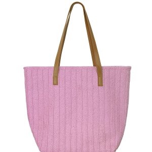 Strandtas met relief Lila