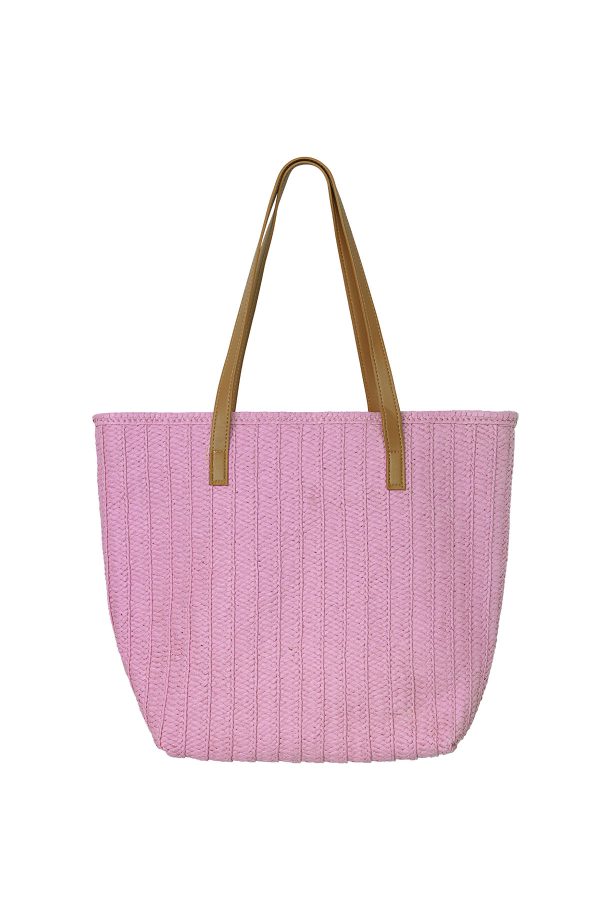 Strandtas met relief Lila
