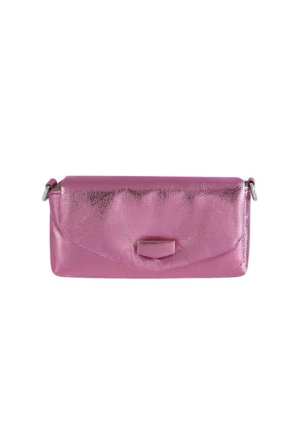 Tas metallic klein - roze