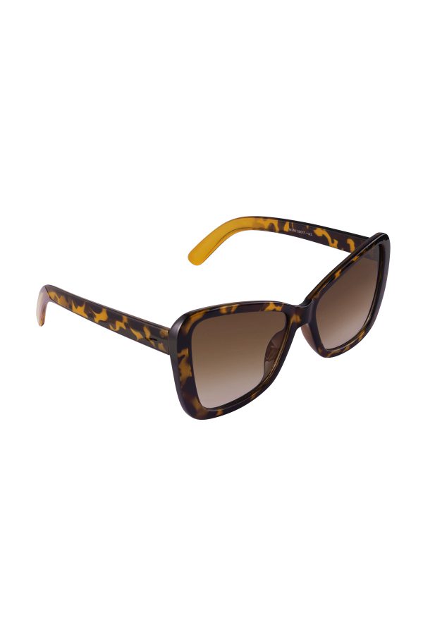Zonnebril cat eye simpel - bruin