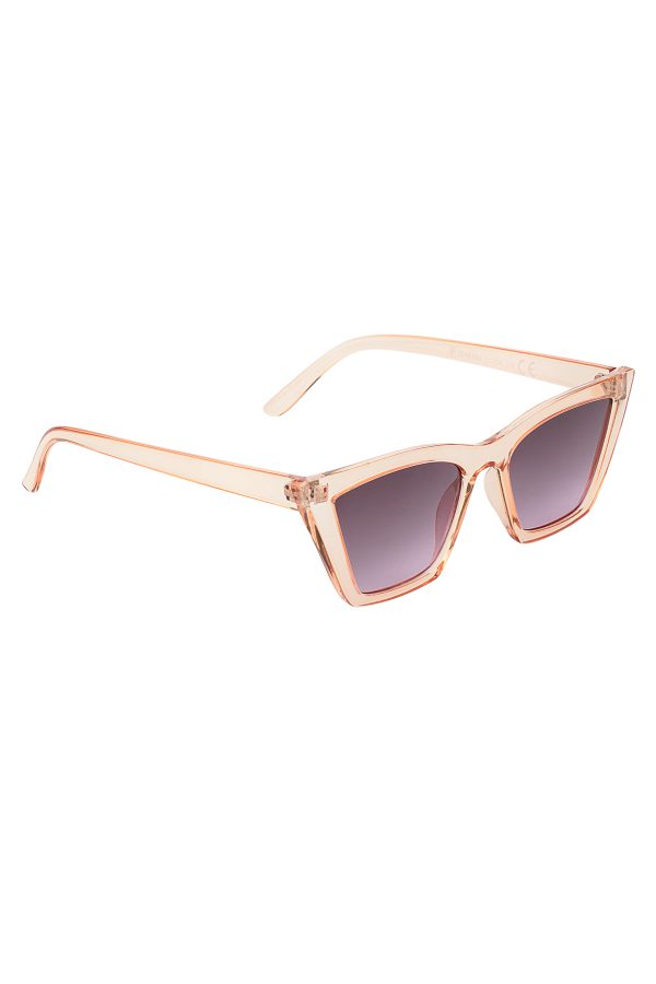 Eenkleurige cat eye zonnebril - paars