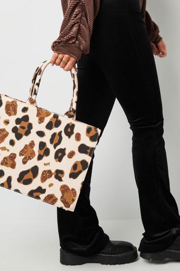 Shopper dierenprint medium - Afbeelding 3