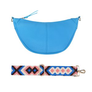 Buideltas met zomerse strap - blauw