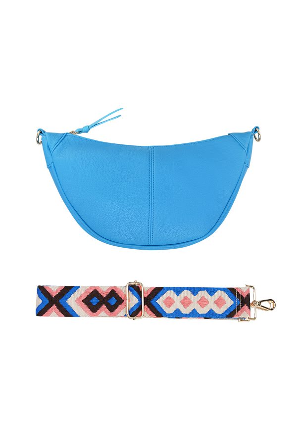 Buideltas met zomerse strap - blauw