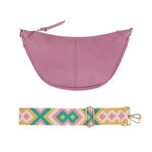 Buideltas met zomerse strap - roze
