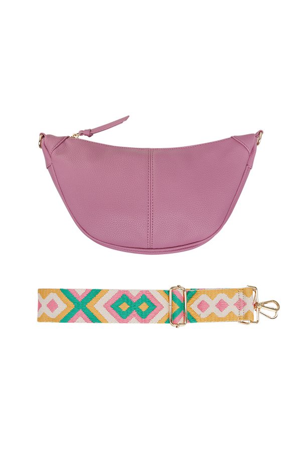 Buideltas met zomerse strap - roze