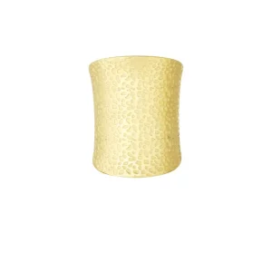 Vintage statement langwerpige ring - goud