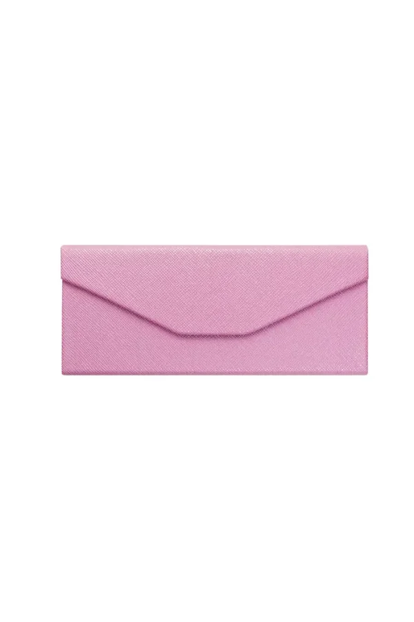 Opvouwbare driehoekige zonnebrillenkoker - roze