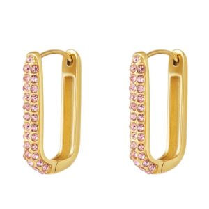 Oorbellen Shimmer Spark Large Rosé