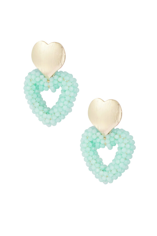 Oorbellen sweethearts - groen
