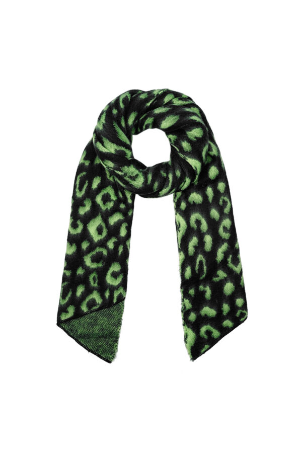Wild Elegance sjaal - zwart & groen