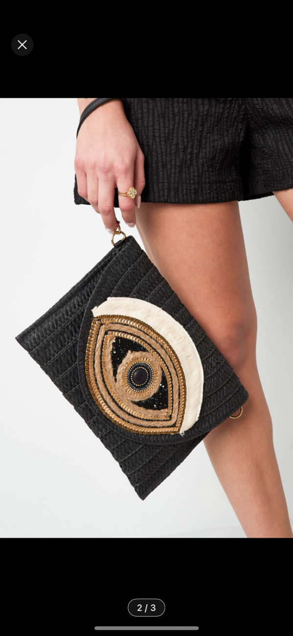 All eyes on you clutch offwhite - Afbeelding 3