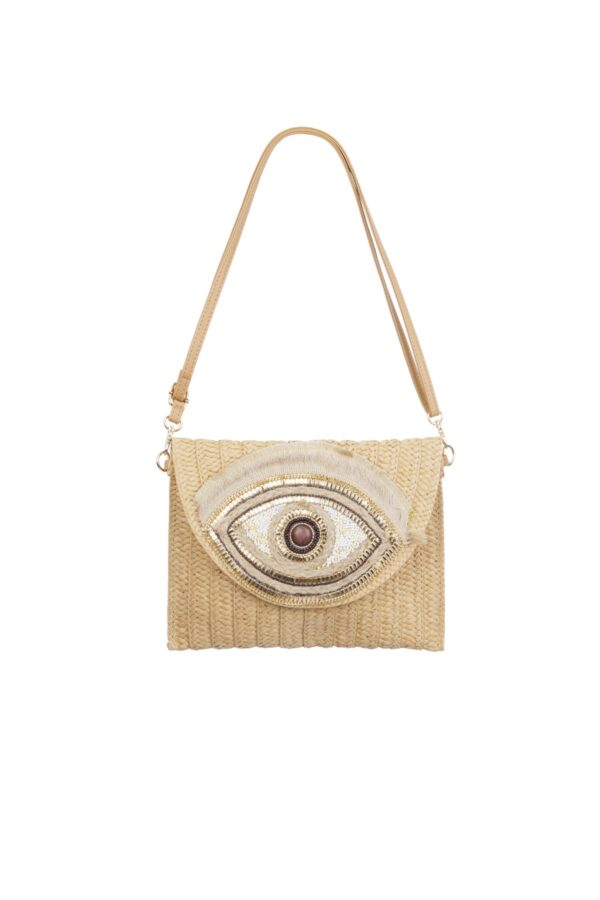 All eyes on you clutch beige - Afbeelding 2