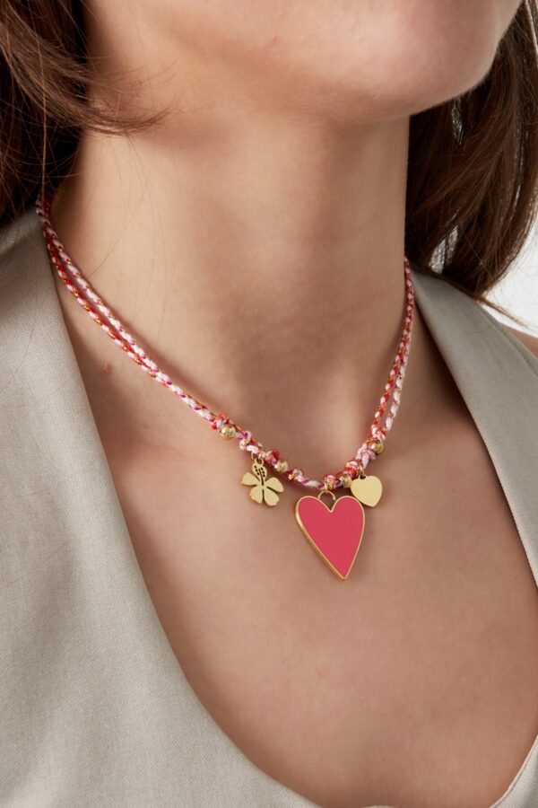Happy summer roze ketting