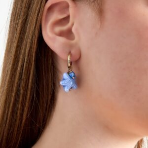 Starry oorbellen blauw
