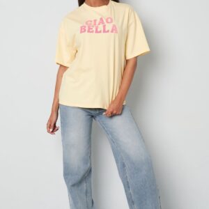 Ciao Bella butteryellow t-shirt L
