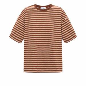 Bruin gestreept t-shirt XL