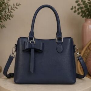 Tas met strik blauw