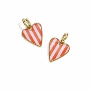 Pink Stripe Heart
