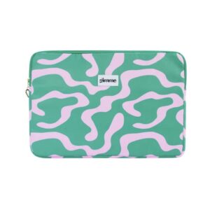 Green & Pink Laptop Case – 13 inch